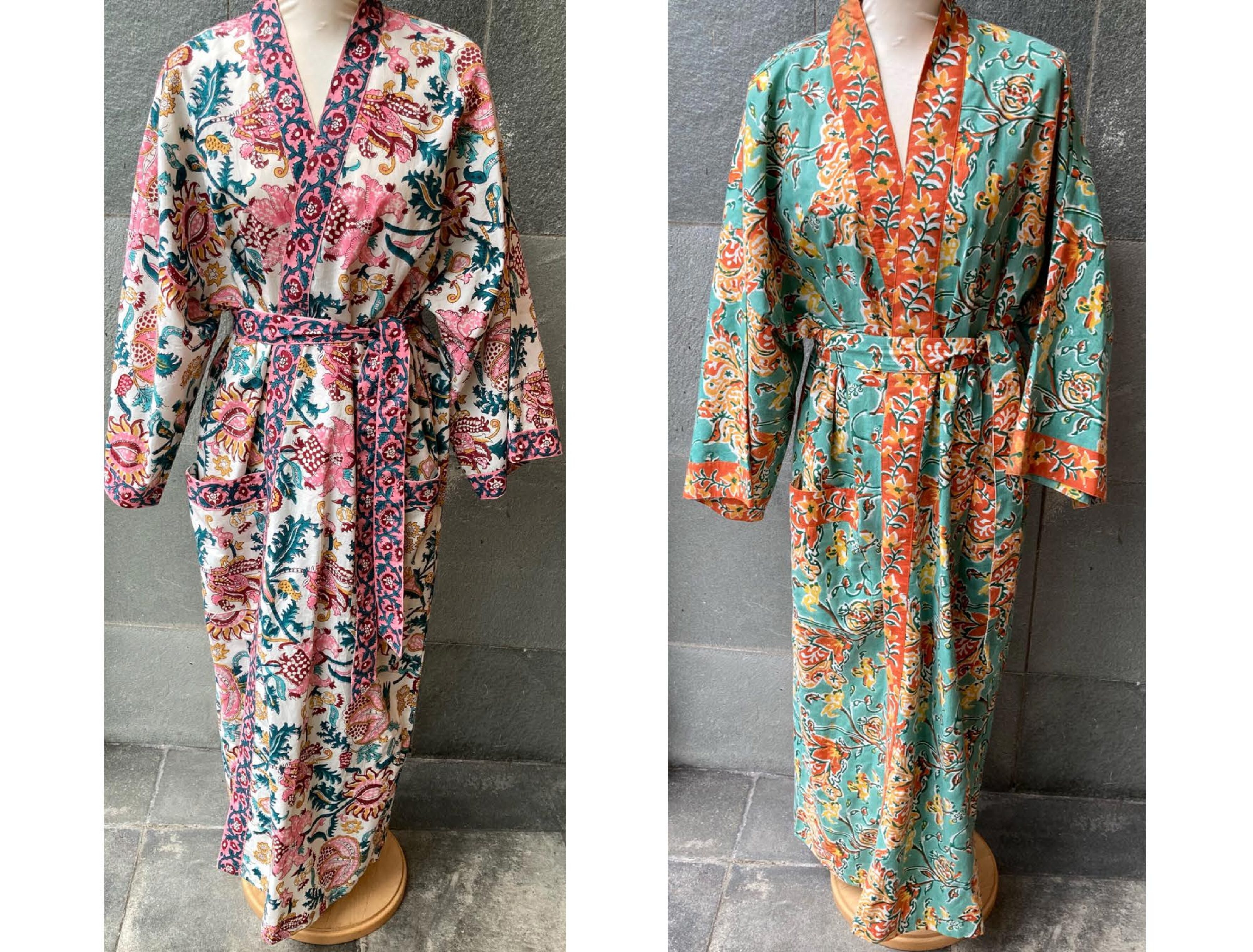 Blockprint kimono’s